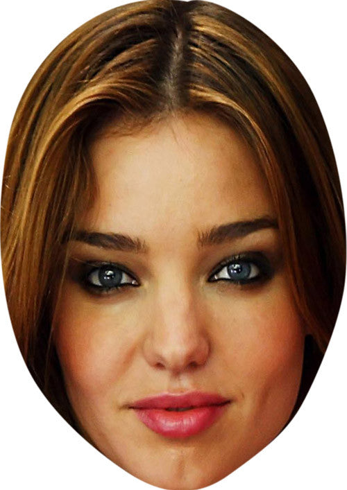 Mirander Kerr MH 2017 Celebrity Face Mask Fancy Dress Cardboard Costume Mask