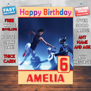 Personalised Mirrors Edge Catalyst Faith Connors Inspired Style Game Kids Inspired Birthday Card (SA)