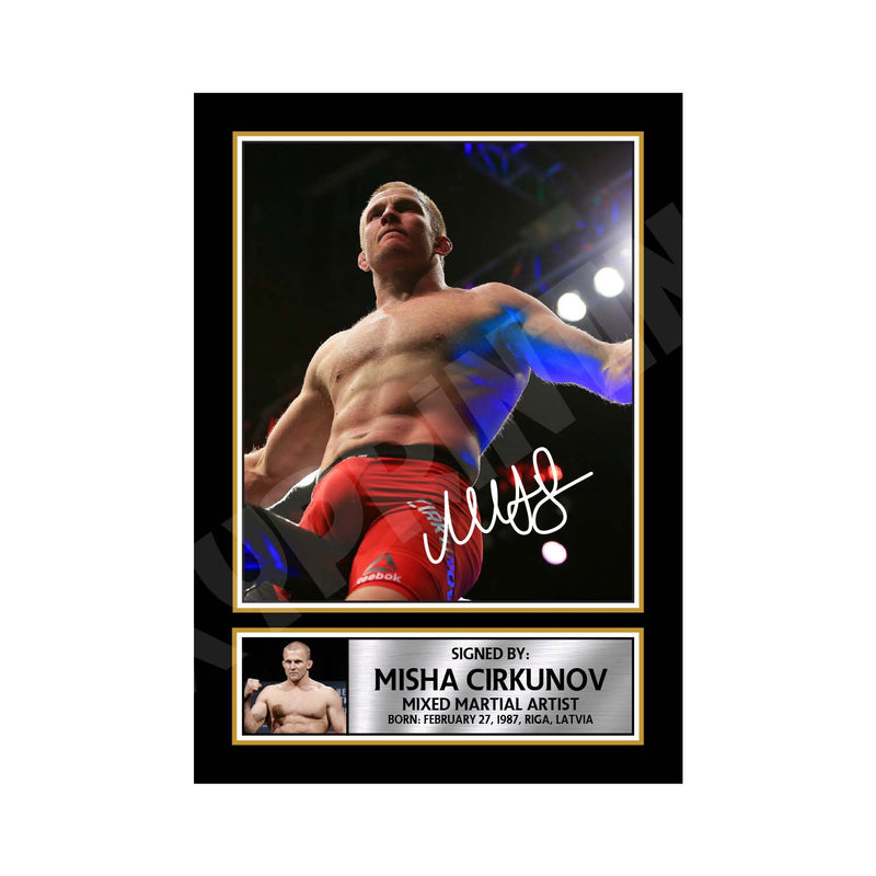 Misha Cirkunov 2 Limited Edition MMA Wrestler Signed Print - MMA Wrestling
