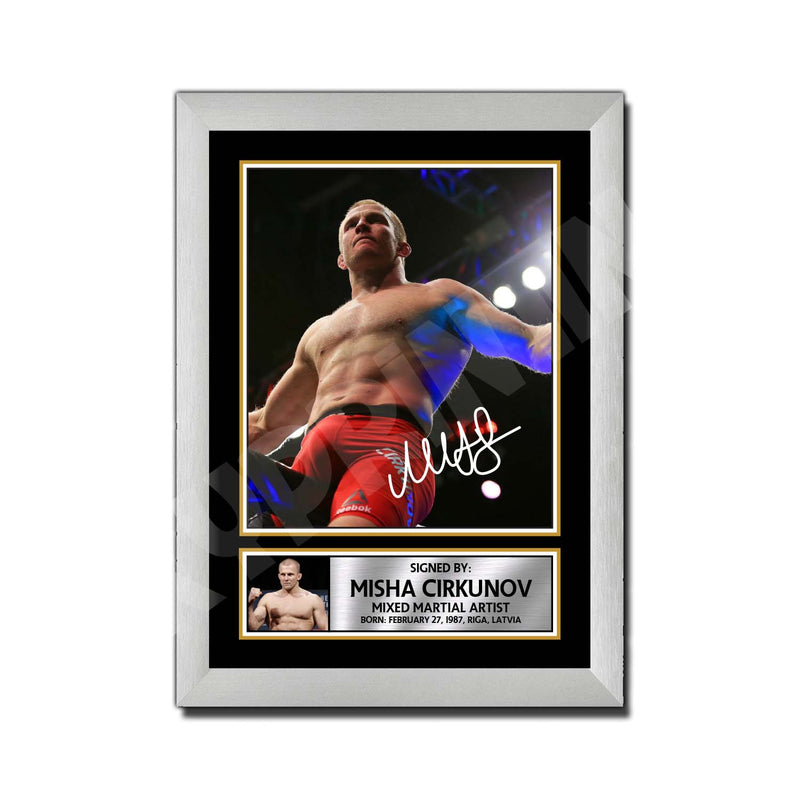 Misha Cirkunov 2 Limited Edition MMA Wrestler Signed Print - MMA Wrestling