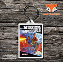 Miracle Piano Teaching System Retro NES Game Cover Art Gaming Keyring