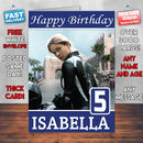 Mission Impossible Rogue Nation Rebecca Ferguson Theme Style Personalised Kids Inspired Movie Birthday Card (SA)