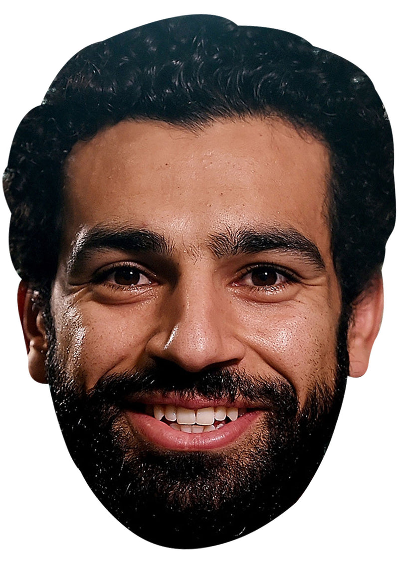 MOHAMED SALAH MASK JB - Footballer Fancy Dress Cardboard Celebrity Party Face Mask