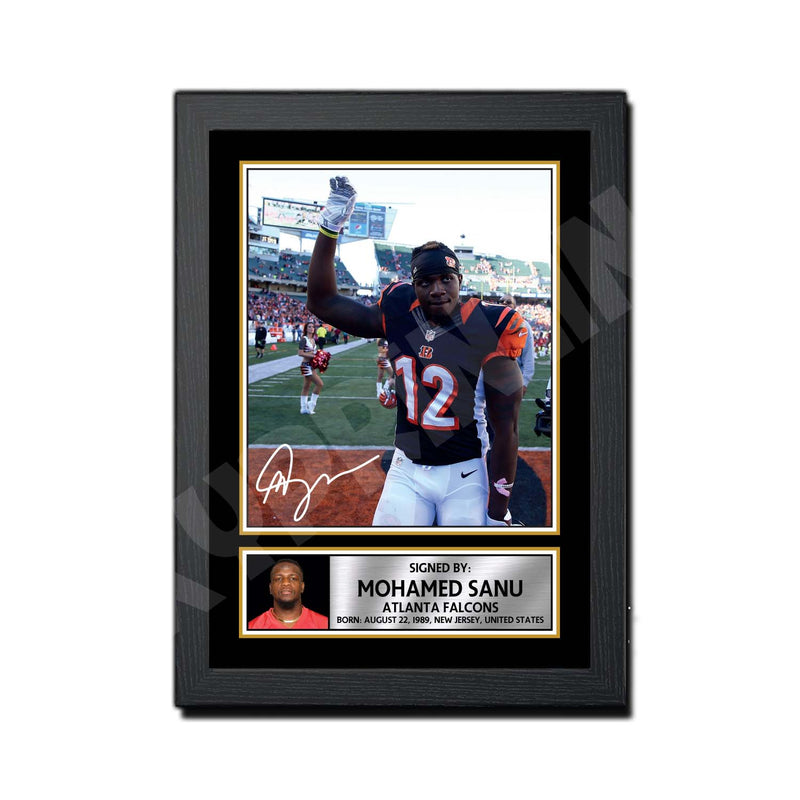 Mohamed Sanu 1 Limited Edition Football Signed Print - American Footballer