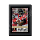 Mohamed Sanu 2 Limited Edition Football Signed Print - American Footballer