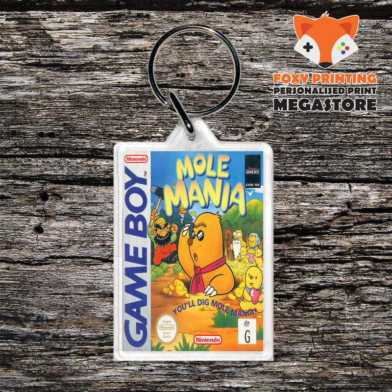 Molemania Au Gameboy Gaming Keyring