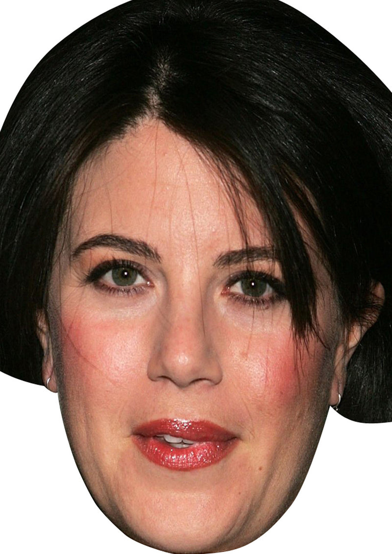 Monica Lewinsky Celebrity Face Mask Fancy Dress Cardboard Costume Mask
