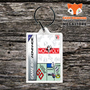 Monopoly Game Inspired Retro Gaming Keyring