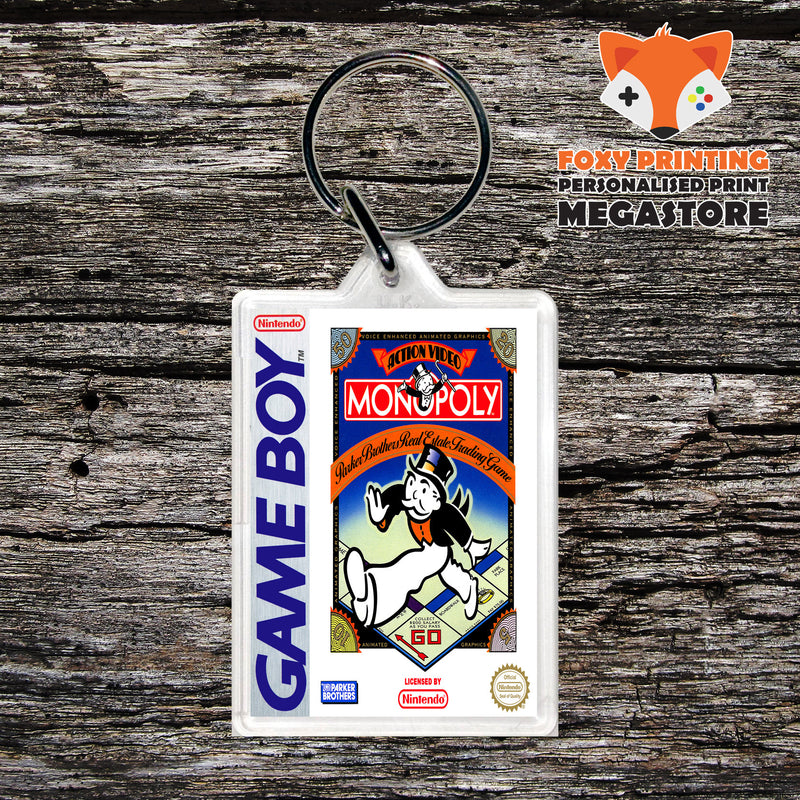 Monopoly Gameboy Gaming Keyring