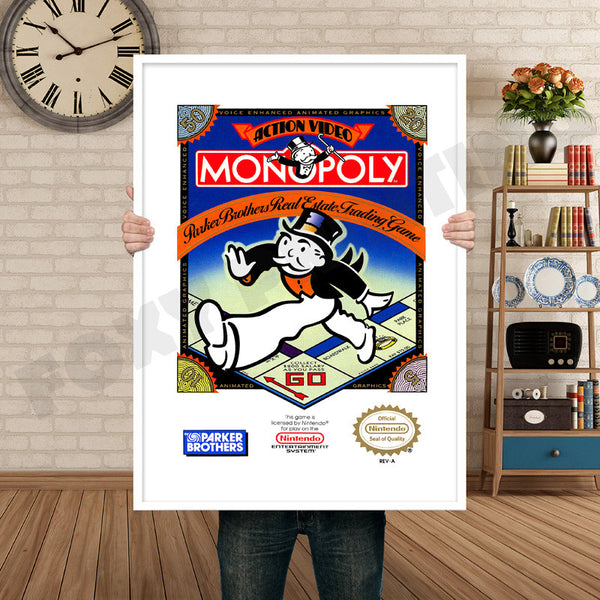 Monopoly Retro Game Inspired Theme Nintendo NES Gaming
