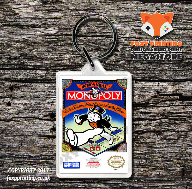 Mission Impossible Retro NES Game Cover Art Gaming Keyring