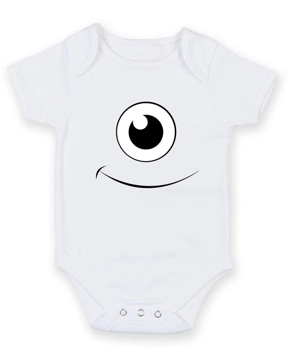 Monster Mike Eye Personalised Baby Boy Girl Unisex Short Sleeve Bodysuit