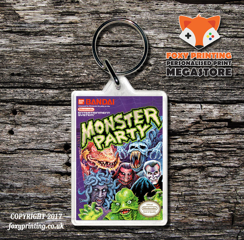 Monster In My Pocket Retro NES Game Cover Art Gaming Keyring