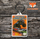 Monster Party Retro NES Game Cover Art Gaming Keyring