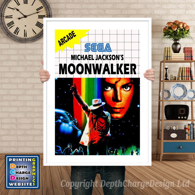 Moonwalker Inspired Retro Gaming Poster A4 A3 A2 Or A1