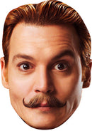 Mortedecai MOVIES STARS 2018 Celebrity Face Mask Fancy Dress Cardboard Costume Mask