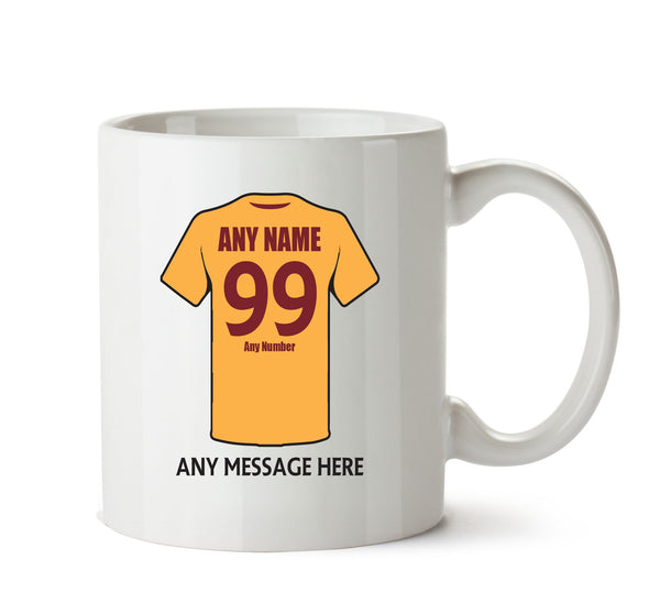 Motherwell Football Team Mug Personalised Birthday Age And Name – printed mug product image 1