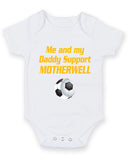 Motherwell Me and my Daddy Football Fan Baby Grow Bodysuit