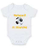 Motherwell in Training Football Fan Baby Grow Bodysuit