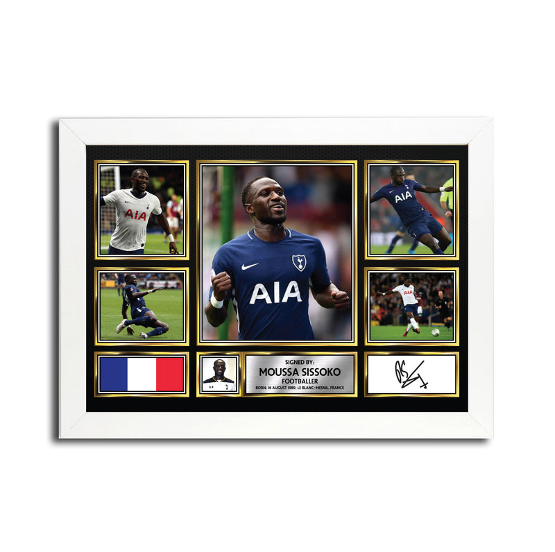 Moussa SISSOKO MC1647 - Black Frame Autographed Football Poster