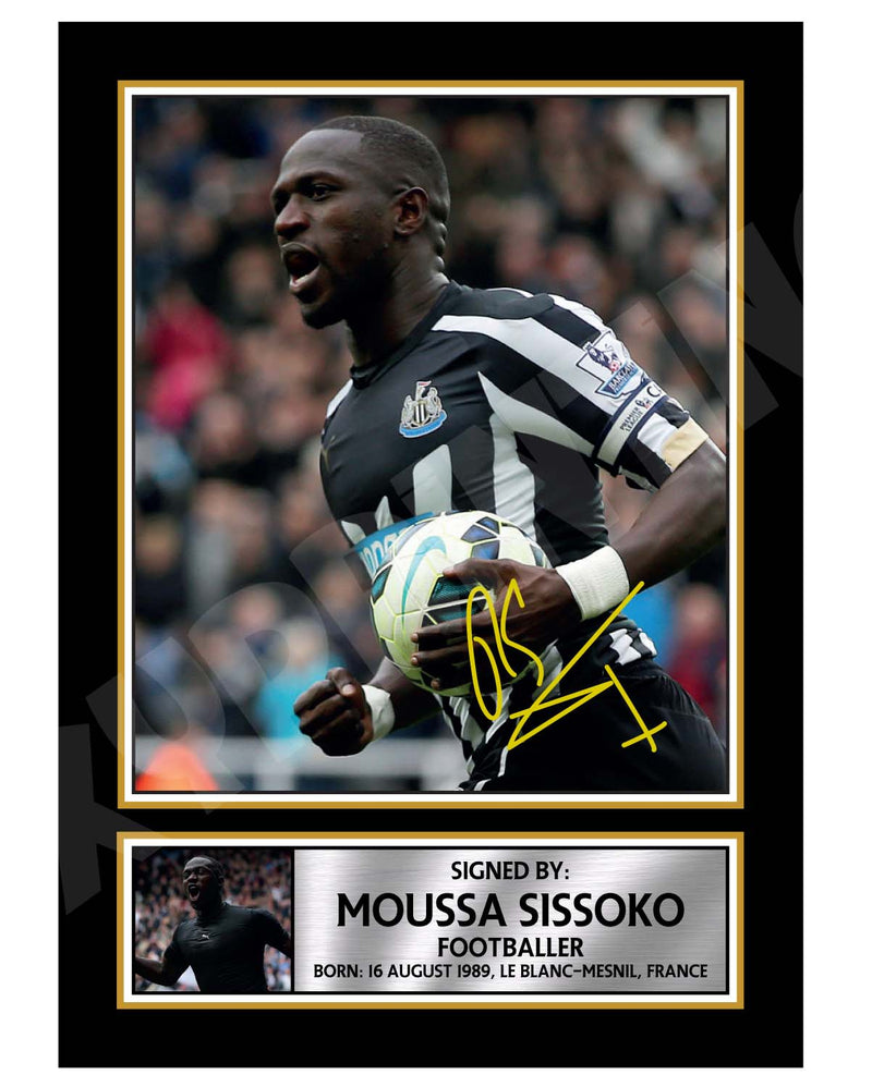 Moussa SISSOKO 2 Limited Edition Football Player Signed Print - Football