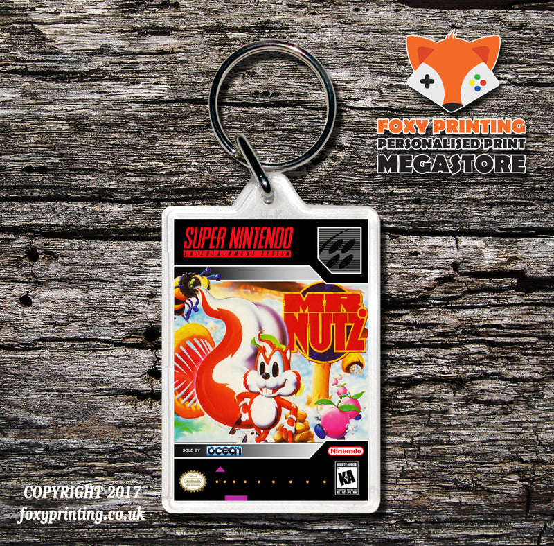 Mr. Nutz Game Inspired Retro Gaming Keyring