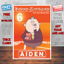 Mr Hobson Style Theme Personalised Kidshows Birthday Card (SA)