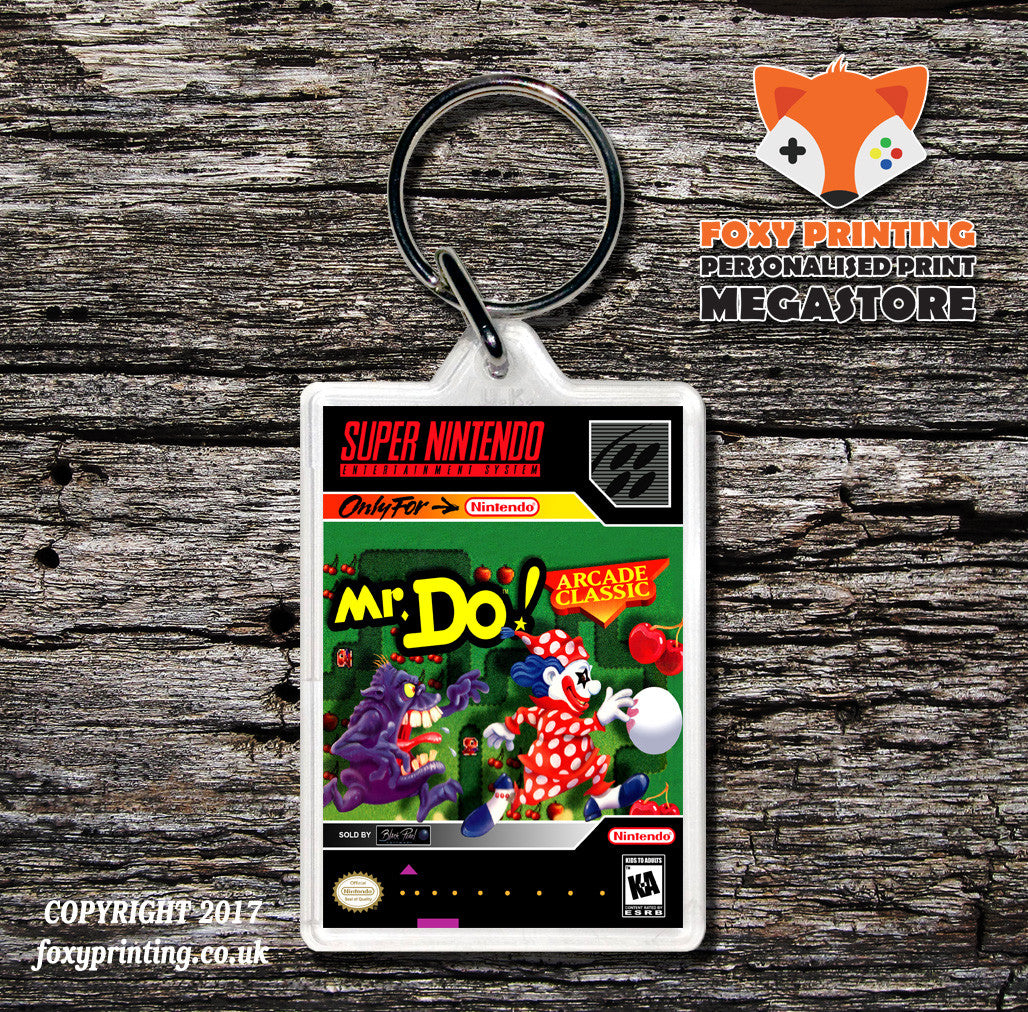 Mr Game Inspired Retro Gaming Keyring