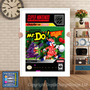 Mr Super Nintendo GAME INSPIRED THEME Retro Gaming Poster A4 A3 A2 Or A1