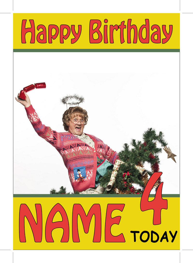 Mrs Browns Boys Tree INSPIRED Adult Personalised Birthday Card Birthday Card