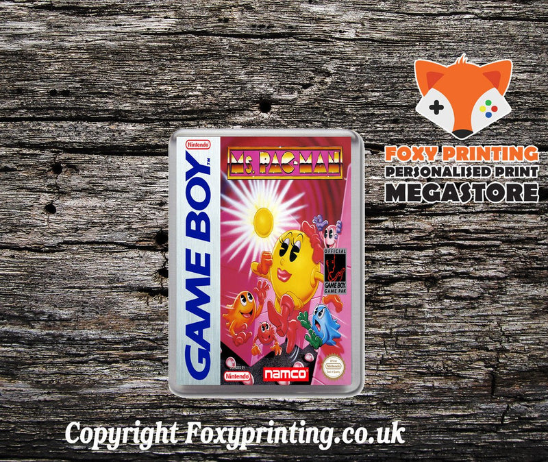 Ms. Pac-Man Nintendo DS Style Retro Gaming Magnet