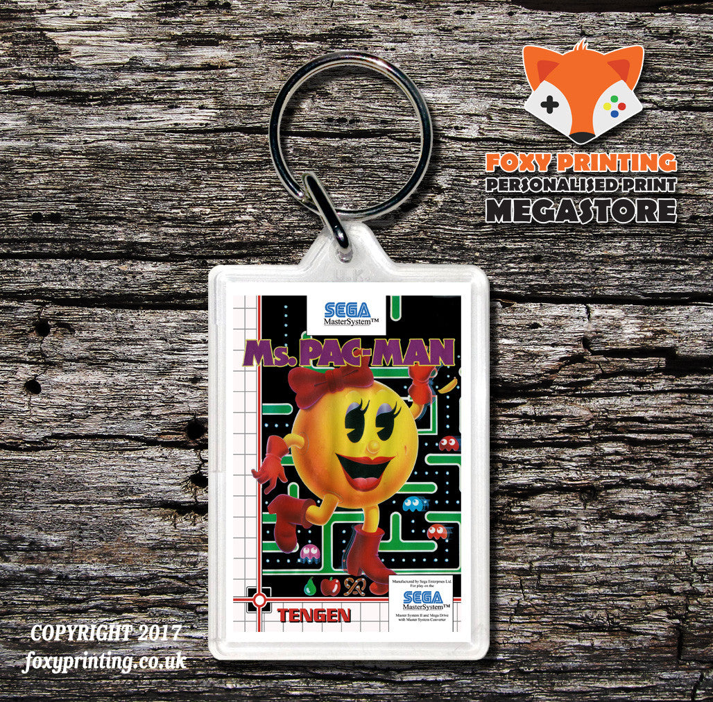 Ms Pacman - Sega Master System Keyring