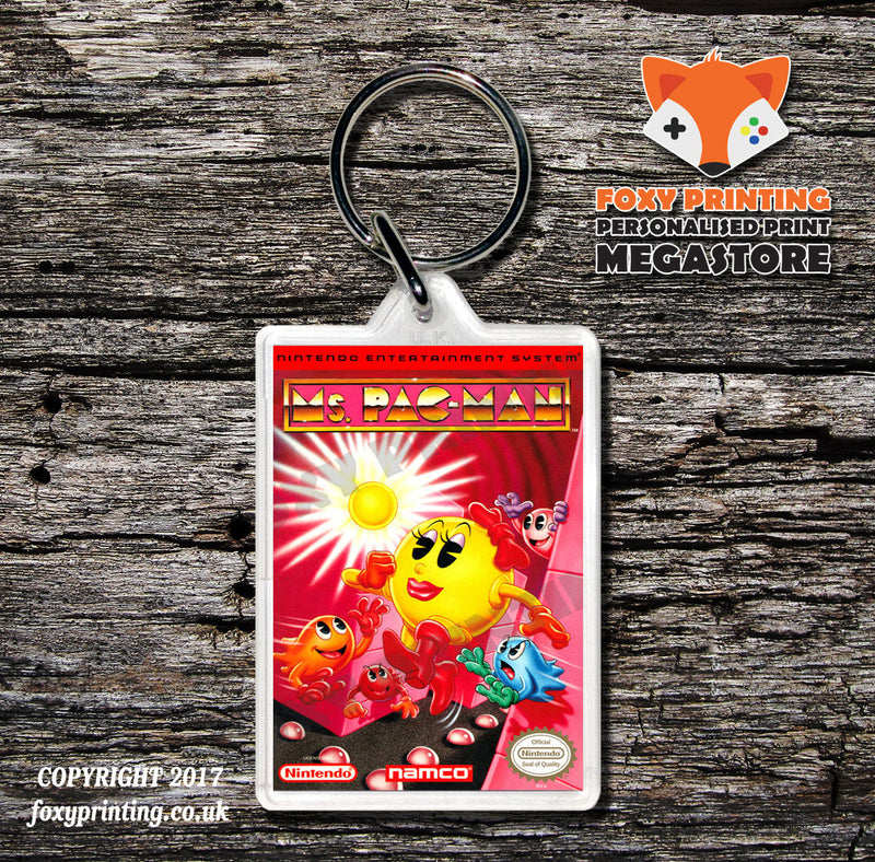 Motor City Patrol Retro NES Game Cover Art Gaming Keyring