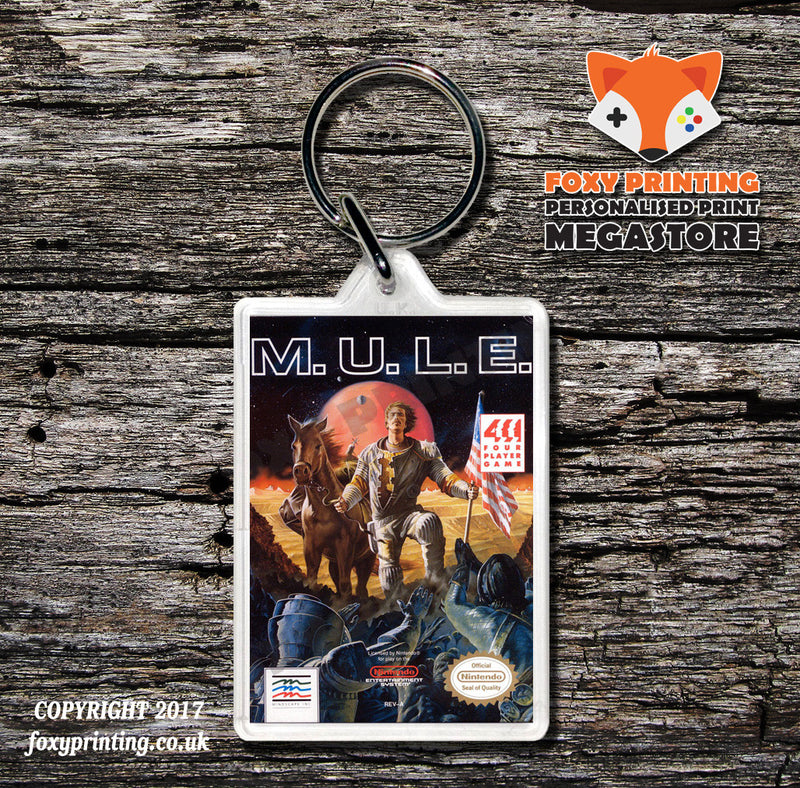 Ms Pacman Namco Retro NES Game Cover Art Gaming Keyring