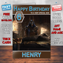 Personalised Mummy Assassins Creed Origins Inspired Style Game Kids Inspired Birthday Card (SA)
