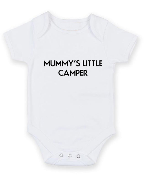 Mummy's Little Camper Personalised Baby Boy Girl Unisex Short Sleeve Bodysuit