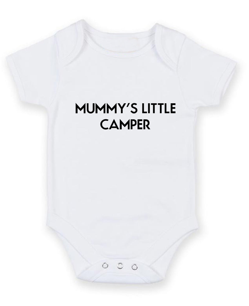 Mummy's Little Camper Personalised Baby Boy Girl Unisex Short Sleeve Bodysuit