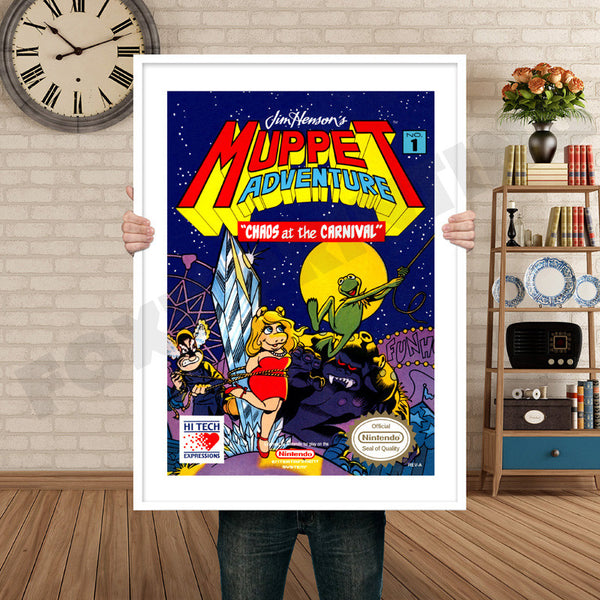 Muppet Adventure Chaos at the Carnival Retro Game Inspired Theme Nintendo NES