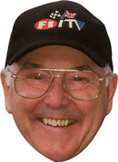 Murray Walker FORMULA 1 Celebrity Face Mask Fancy Dress Cardboard Costume Mask