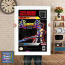 Musya Super Nintendo GAME INSPIRED THEME Retro Gaming Poster A4 A3 A2 Or A1
