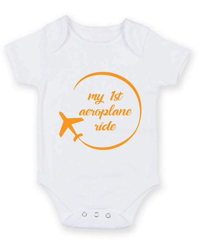My 1st First Aeroplane Ride Baby Grow Bodysuit