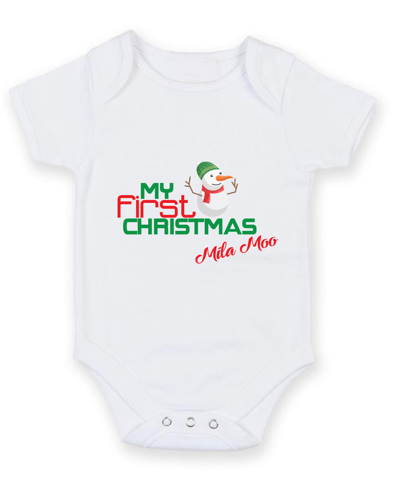 My 1st First Christmas Baby Grow Bodysuit