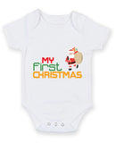 My 1st First Christmas Santa Claus Baby Grow Bodysuit