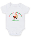 My 1st First Christmas Xmas Baby Boy Baby Grow Bodysuit