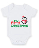 My 1st First Christmas Xmas Penguin Baby Grow Bodysuit