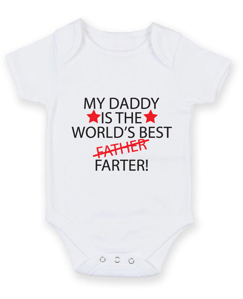 My Daddy Is The World's Best Farter Baby Grow Bodysuit