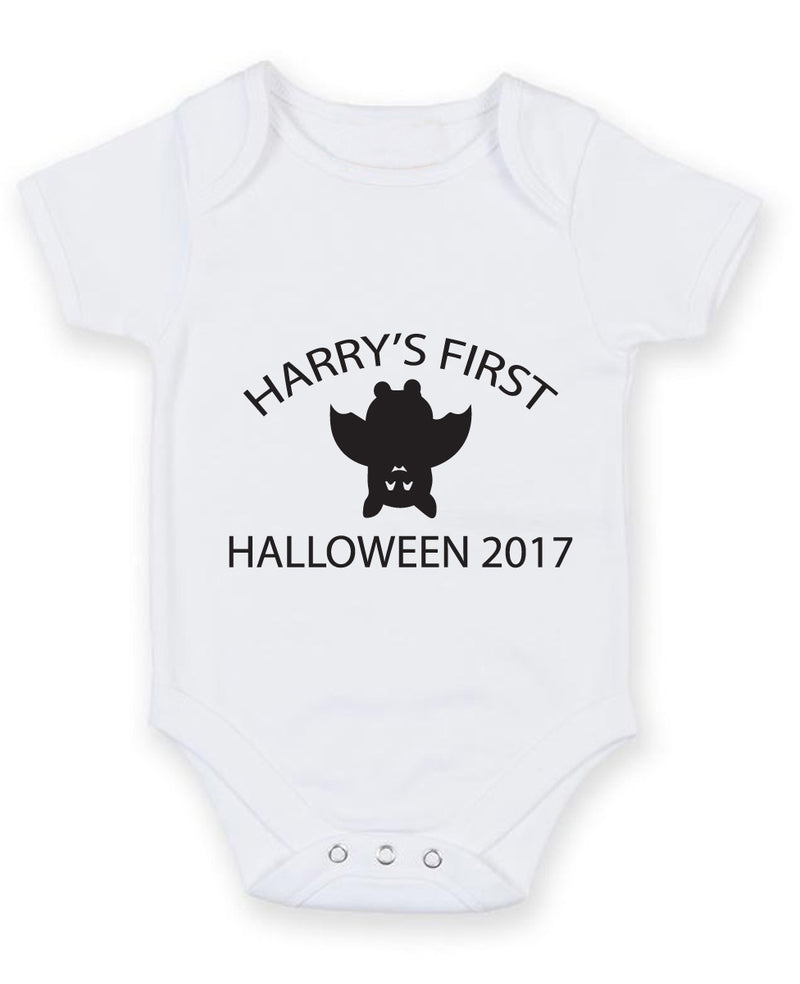 My First 1st Halloween Upside Vampire Bat Baby Grow Bodysuit