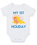 My First 1st Holiday 2 Baby Grow Bodysuit