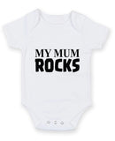 My Mum Rocks Printed Baby Grow Bodysuit Boy Girl Unisex Gift