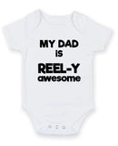 My Dad Is Really Awesome Personalised Baby Boy Girl Unisex Short Sleeve Bodysuit